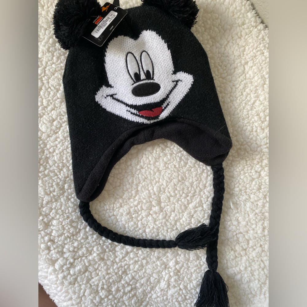 Kids Black and White Cartoon Character Hat